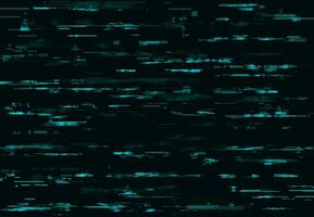 Blue glitch background with digital pixel noise vector