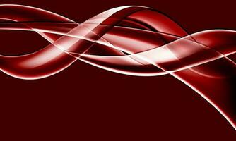 Abstract red glass glossy line spiral curve wave motion design modern luxury futuristic technology creative background vector