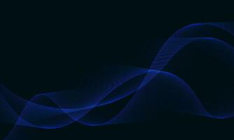 Abstract technology blue line curve wave motion with blank space design modern futuristic creative background vector