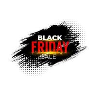 Black Friday sale banner, shop discount promotion vector