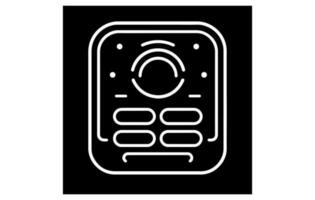 Simple Line of Cell Phone Vector Icon,Mobile Phone Line Icon,Vector Smart Phone Outline Icon Symbol Set