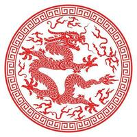 Happy chinese new year 2024 year of the chinese dragon zodiac vector