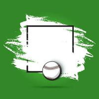 béisbol campeonato póster, deporte juego eliminatoria vector