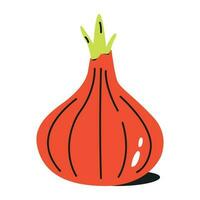 Check out flat icon of onion vector