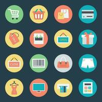 Set of Ecommerce Flat Icons vector