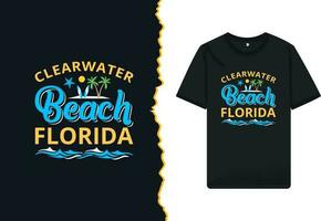 Florida Beach summer t-shirt design vector template.