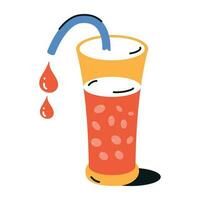 Drinks Flat Icons vector