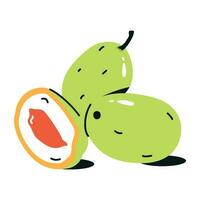 Get hold of this jambolan plum flat icon vector