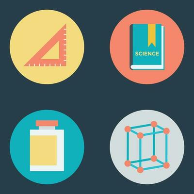 Set of Study Flat Icons