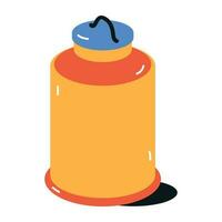 Easy to use flat icon of milk container vector