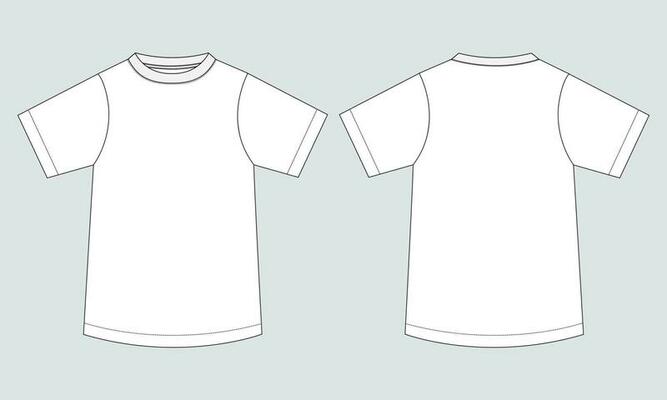 T Shirt Front And Back Vector Art, Icons, and Graphics for Free Download