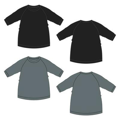 Raglan T Shirt Vector Art, Icons, and Graphics for Free Download