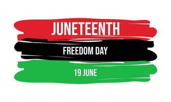 Juneteenth Freedom Day. African-American Independence Day, June 19.banner design template Vector illustration background design.