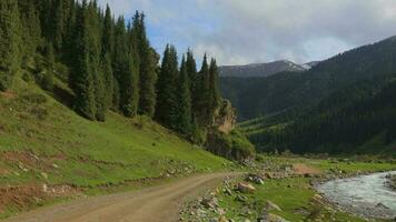 Natural Landscapes Of Mountainous Kyrgyzstan video