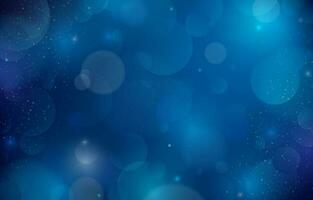 Blue Sparkle Bokeh Effect Background vector