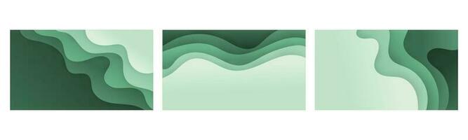 Collection fluid liquid poster and geometric background of dynamic shapes. Wallpaper gradient with liquid shape. Illustration colorful template banner with soft curve and wave. vector