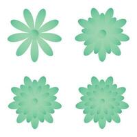 Flower, Element of floral paper cut. Paper cut of flower shape and spring symbol. vector