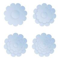 Flower, Element of floral paper cut. Paper cut of flower shape and spring symbol. vector
