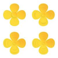 Flower, Element of floral paper cut. Paper cut of flower shape and spring symbol. vector