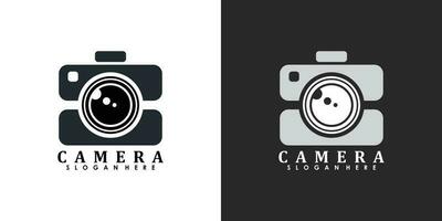 fotografía logo diseño con moderno concepto vector