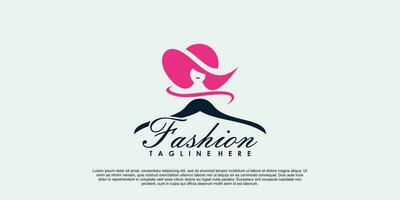 logo de moda diseño boutique vector