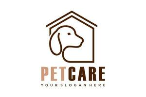dog home Logo.Cat logotype. Pet shop logo concept. Pet care logo concept. Pet vector illustration