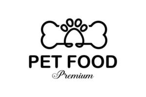 pet food logo design vector. Pet shop logo concept. Pet care logo concept. Pet vector illustration