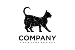 gato logo.cat logotipo mascota tienda logo concepto. mascota cuidado logo concepto. mascota vector ilustración