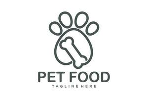 pet food logo design vector. Pet shop logo concept. Pet care logo concept. Pet vector illustration