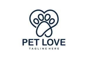 paw dog logo design. logos can be used for pet care,clinic and veterinary. vector