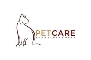 Cat Logo.Cat logotype. Pet shop logo concept. Pet care logo concept. Pet vector illustration