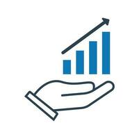 Business growth,development icon vector