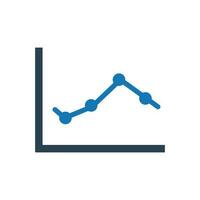 Graph chart icon vector