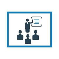 Training lecture,presentation,business analysis,data analysis,statistical analysis icon vector