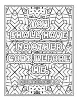 Bible Verse Quotes Coloring Pages vector