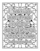 Gratitude Bible Verse Coloring Book Adult Quotes Coloring Pages vector