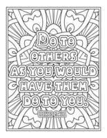 Bible Verse Quotes Coloring Pages vector