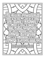 Bible Verse Quotes Coloring Pages vector