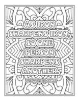 Bible Verse Quotes Coloring Pages vector