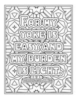 Bible Verse Quotes Coloring Pages vector