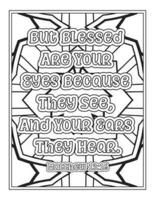 Gratitude Bible Verse Coloring Book Adult Quotes Coloring Pages vector