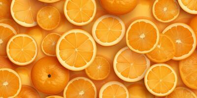 Background made of fresh orange slices with . photo