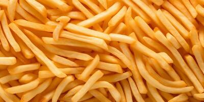 The French fries background with . photo