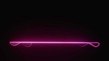 Purper roze licht strepen, helder neon stralen, overdracht gegevens netwerk, stadium scherm achtergrond. video