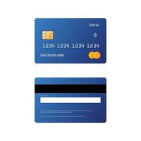 Credit Cards vector mockups isolated on white background.