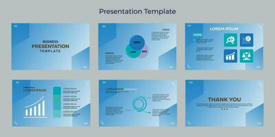 Vector gradient business presentation templates.