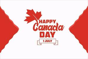 Happy Canada Day Background design template. Vector illustration.