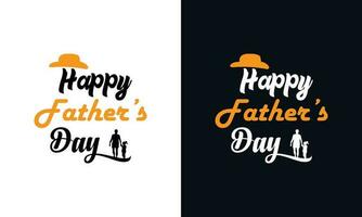 Happy Father's Day. Typography father's day t-shirt design template. vector