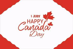 Happy Canada Day Background design template. Vector illustration