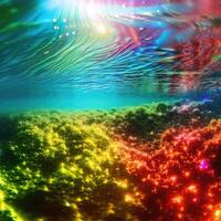 Underwater Colorful Background. generative A photo